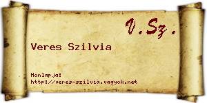 Veres Szilvia névjegykártya